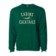 Load image into Gallery viewer, Cabins & Cocktails Unisex Midweight Crewneck Sweatshirt