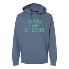 Load image into Gallery viewer, Cabins & Cocktails Midweight Hooded Sweatshirt