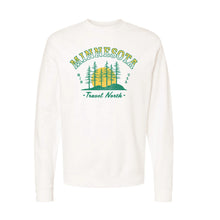Load image into Gallery viewer, Travel North MN Unisex Midweight Crewneck Sweatshirt