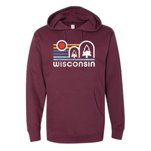 Load image into Gallery viewer, Vintage WI Midweight Hooded Sweatshirt