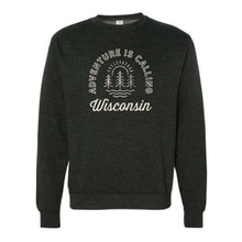 Load image into Gallery viewer, Adventure Is Calling WI Unisex Midweight Crewneck Sweatshirt