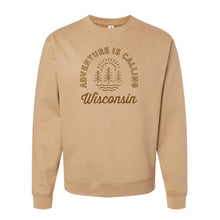 Load image into Gallery viewer, Adventure Is Calling WI Unisex Midweight Crewneck Sweatshirt