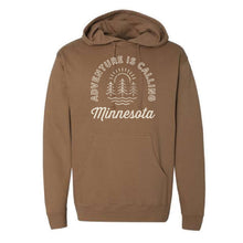 Load image into Gallery viewer, Adventure Is Calling MN Midweight Hooded Sweatshirt