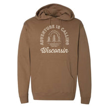 Load image into Gallery viewer, Adventure Is Calling WI Midweight Hooded Sweatshirt