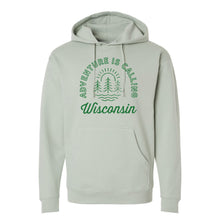 Load image into Gallery viewer, Adventure Is Calling WI Midweight Hooded Sweatshirt