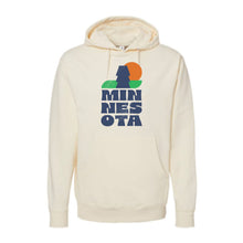 Load image into Gallery viewer, MN Stacked Midweight Hooded Sweatshirt