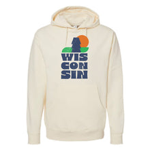 Load image into Gallery viewer, WI Stacked Midweight Hooded Sweatshirt