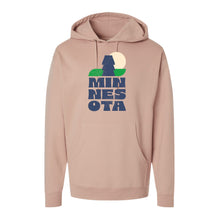 Load image into Gallery viewer, MN Stacked Midweight Hooded Sweatshirt