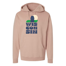 Load image into Gallery viewer, WI Stacked Midweight Hooded Sweatshirt