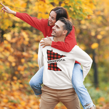 Load image into Gallery viewer, Minnesota Buffalo Plaid Lightweight Sweater