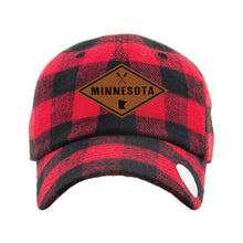 Load image into Gallery viewer, MN109 PLAID BASEBALL CAP
