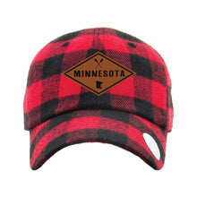Load image into Gallery viewer, MN109 PLAID BASEBALL CAP