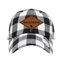 Load image into Gallery viewer, WI109 PLAID BASEBALL CAP