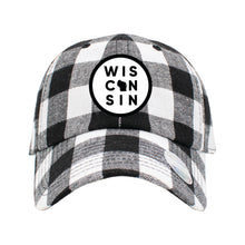 Load image into Gallery viewer, Wisconsin Patch Plaid Baseball style Cap
