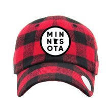 Load image into Gallery viewer, Minnesota Patch Plaid Baseball style Cap