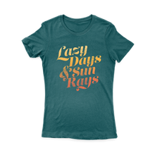 Load image into Gallery viewer, Lazy Days & Sun Rays Ladies Tee