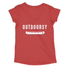 Load image into Gallery viewer, WI134 Outdoorsy Women’s Perfect Tri V-Neck Tee
