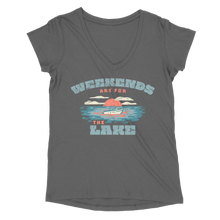 Load image into Gallery viewer, Lake03 Women&#39;s Perfect Triblend V Neck Tee

