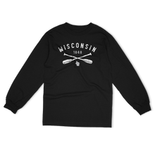 Load image into Gallery viewer, Crossed Paddle Wisconsin Unisex Long Sleeve
