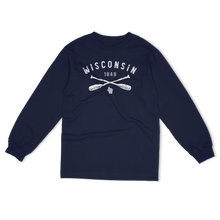 Load image into Gallery viewer, Crossed Paddle Wisconsin Unisex Long Sleeve