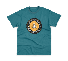Load image into Gallery viewer, Campfire & Cocktails Wisconsin Tee