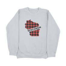 Load image into Gallery viewer, Wisconsin Buffalo Plaid Lightweight Sweater