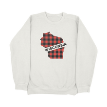 Load image into Gallery viewer, Wisconsin Buffalo Plaid Lightweight Sweater