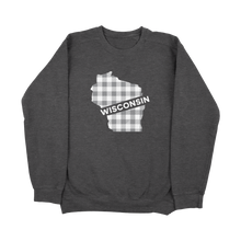 Load image into Gallery viewer, Wisconsin Buffalo Plaid Lightweight Sweater