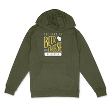 Load image into Gallery viewer, Beer & Cheese Wisconsin Midweight Hoodie