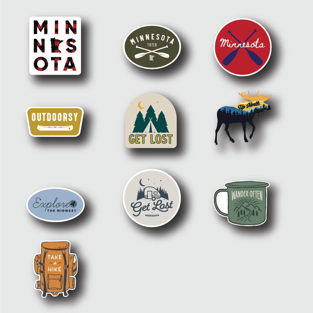 Outdoorsy Sticker Pack Outdoorsy Sticker Pack