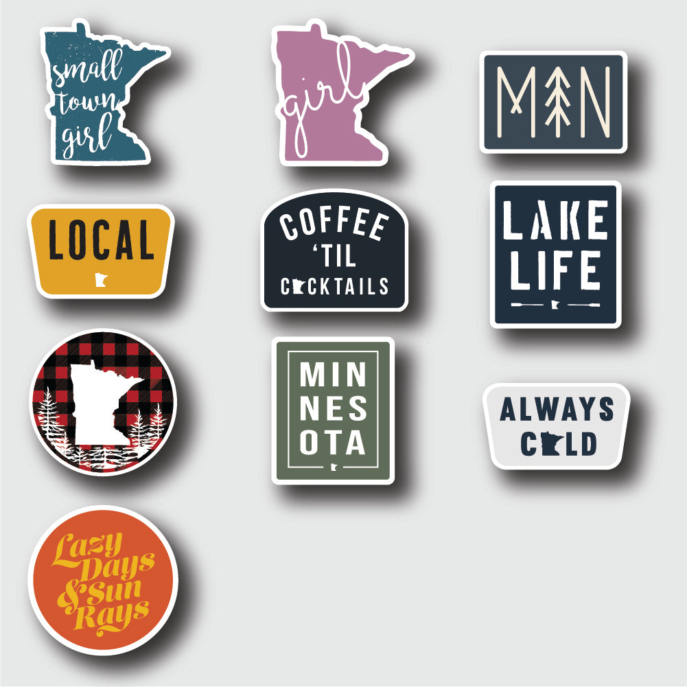 MN Small Town Girl Sticker Pack