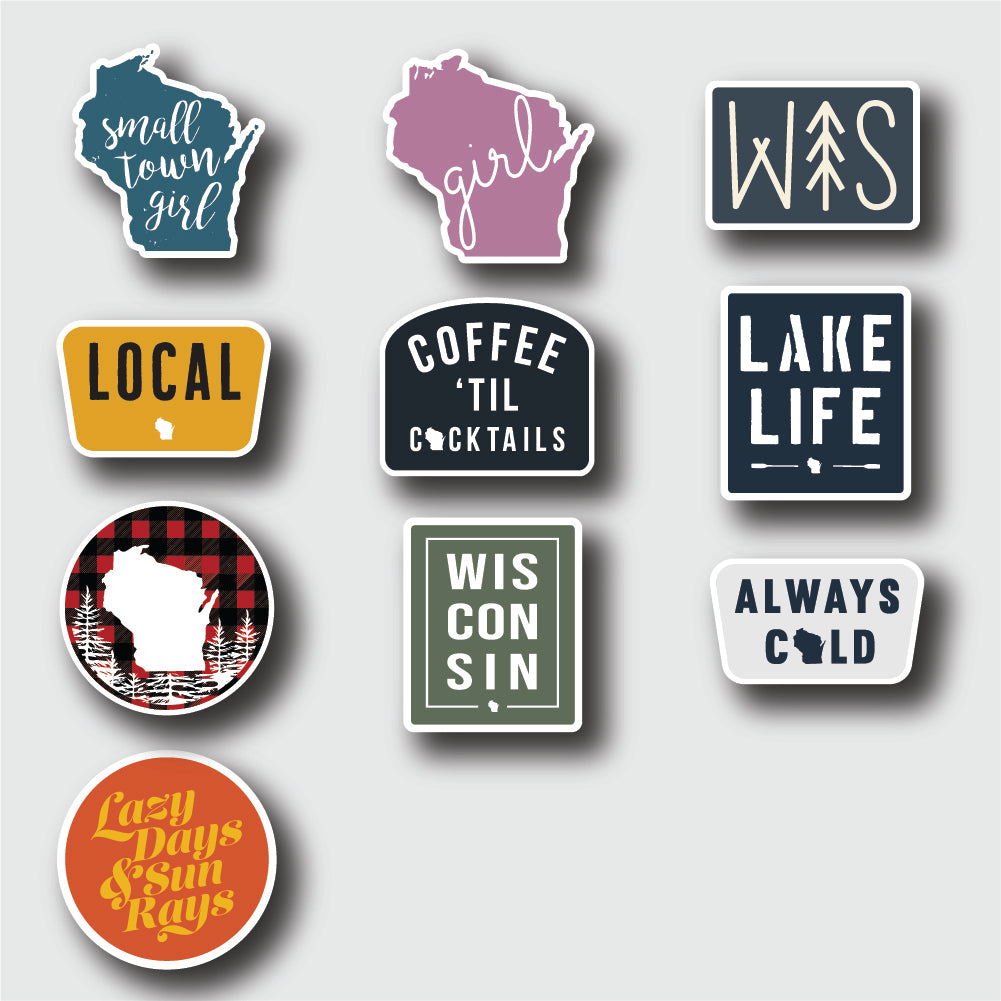 WI Small Town Girl Sticker Pack