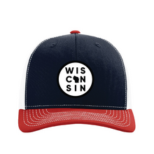 Load image into Gallery viewer, WI-16 Embroidered Patch Snapback Trucker Cap
