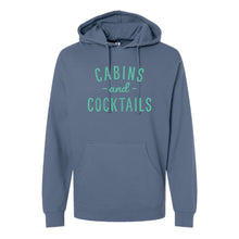 Load image into Gallery viewer, Cabins &amp; Cocktails Midweight Hooded Sweatshirt
