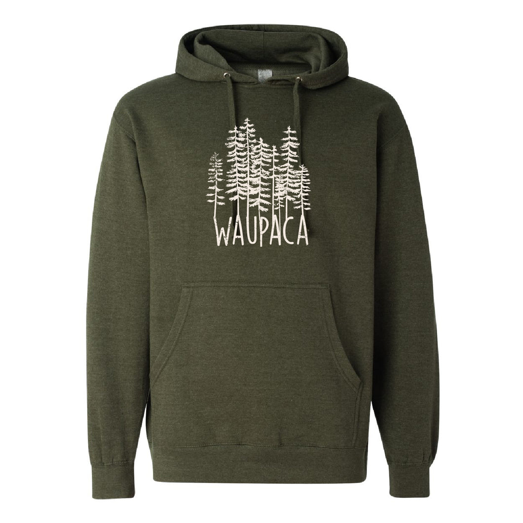 Waupaca WI153 Unisex Midweight Hooded Sweatshirt