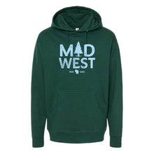Load image into Gallery viewer, Midwest WI Midweight Hooded Sweatshirt
