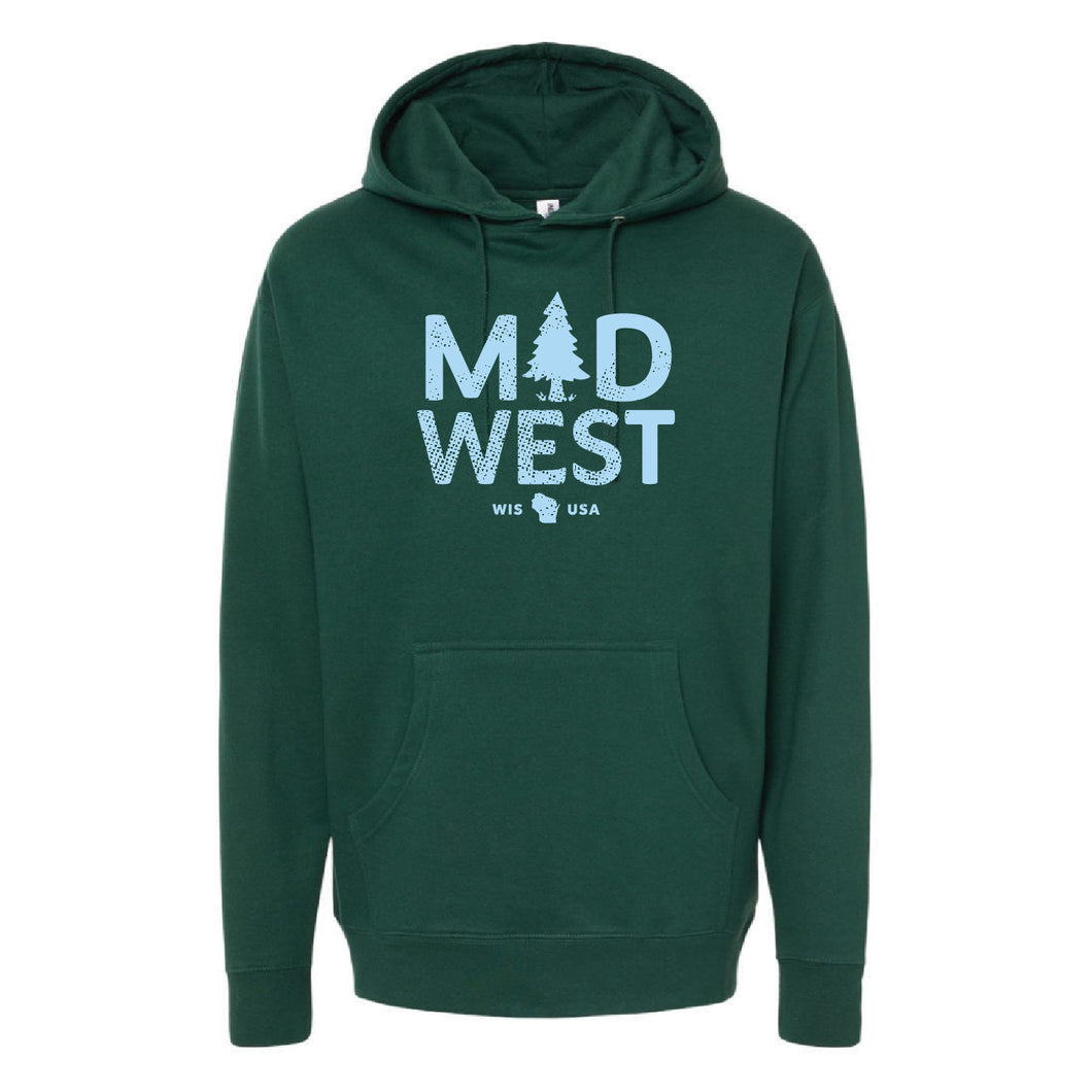 Midwest WI Midweight Hooded Sweatshirt