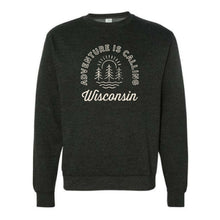 Load image into Gallery viewer, Adventure Is Calling WI Unisex Midweight Crewneck Sweatshirt
