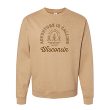 Load image into Gallery viewer, Adventure Is Calling WI Unisex Midweight Crewneck Sweatshirt
