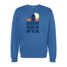 Load image into Gallery viewer, MN Stacked Unisex Midweight Crewneck Sweatshirt
