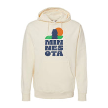 Load image into Gallery viewer, MN Stacked Midweight Hooded Sweatshirt
