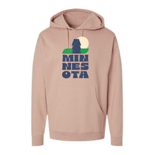 Load image into Gallery viewer, MN Stacked Midweight Hooded Sweatshirt
