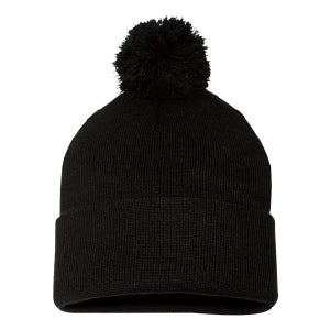 Pom-Pom Cuffed Beanie