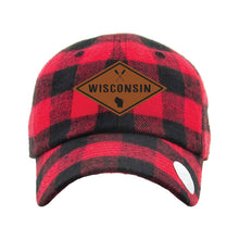 Load image into Gallery viewer, WI109 PLAID BASEBALL CAP
