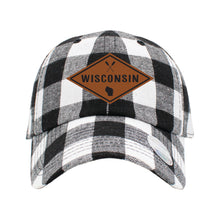 Load image into Gallery viewer, WI109 PLAID BASEBALL CAP

