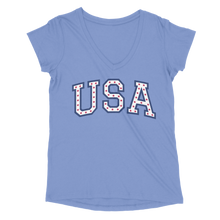 Load image into Gallery viewer, USA106 Women’s Perfect Tri V-Neck Tee
