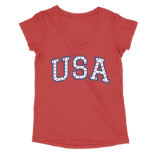 Load image into Gallery viewer, USA106 Women’s Perfect Tri V-Neck Tee
