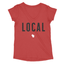 Load image into Gallery viewer, Wisconsin Local Women’s Tri V-Neck Tee
