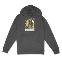 Load image into Gallery viewer, Beer &amp; Cheese Wisconsin Midweight Hoodie
